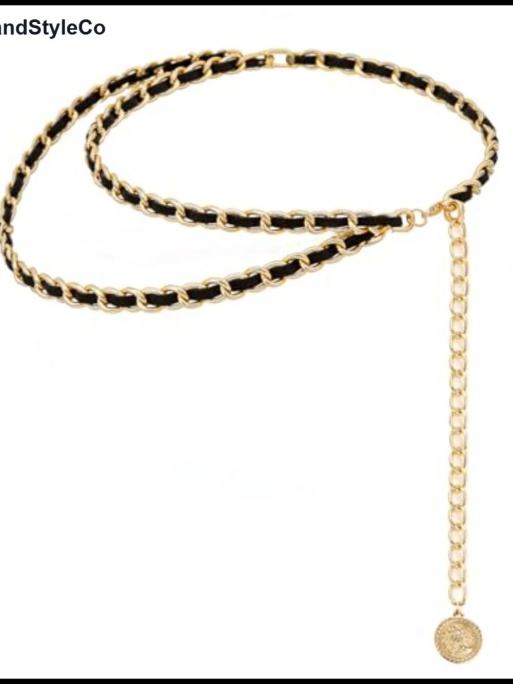 Leather Chain Belt Layered Waist Body Chain Adjustable Chunky Belly Link Belt
